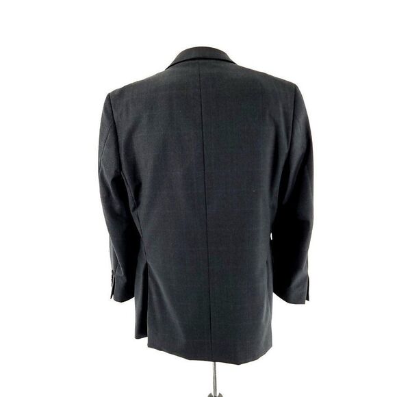 Jos A Bank Reserve Reda Super 110s Wool 2 Button Suit Jacket 40R Gray Windowpane - Picture 6 of 14